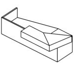 Desk with Left Overhang Panel When Seated (L2420 x D880 x H1150)