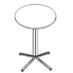 Round Shaped High Meeting Table with Four Leg (2 and 4 Persons)