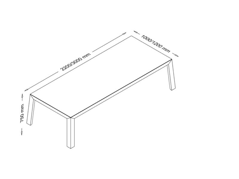 Talon 2 – Rectangular Meeting Room Table Size img Talon 2 – Rectangular Meeting Room Table Size img