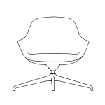L820 x D870 x H900 mm (4-Star Swivel Chair)
