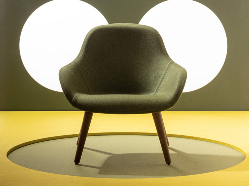 Dilmunite - Super Soft Armchair with Four and Sled Leg-07
