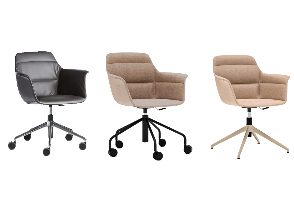 Ellyse 1 - Super Soft Chair with 4 and 5 Star Base Leg main img