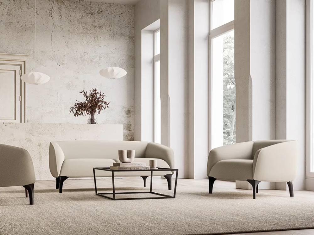 Ninah 1 - Wooden Shell One, Two and Three Seater Sofa 2 img