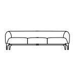 L2300 x D800 x H670 mm (Three Seater)