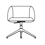 L700 x D700 x H870-720 mm (4 star Swivel with Gas Lift)