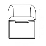 L630 x D560 x H750 mm (Cantilever Leg)