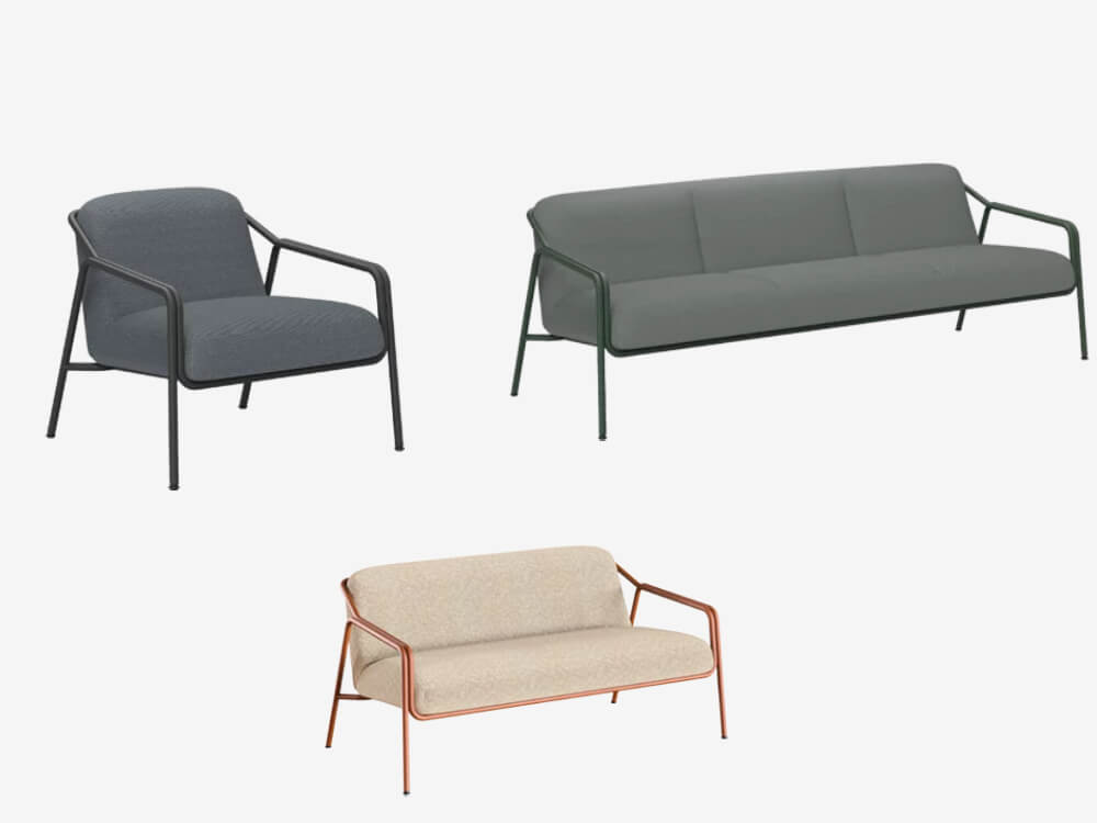 Quincy 1 - Tubular Metal Frame One, Two and Three Seater Sofa 01 IMG