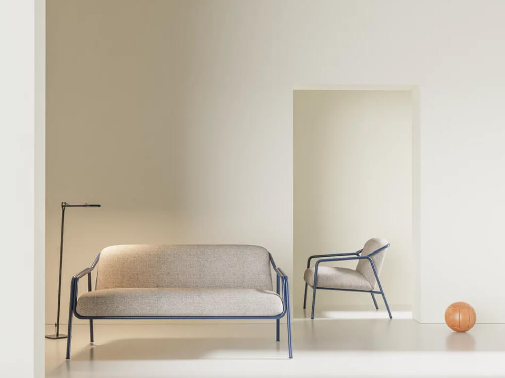 Quincy 1 - Tubular Metal Frame One, Two and Three Seater Sofa mian img
