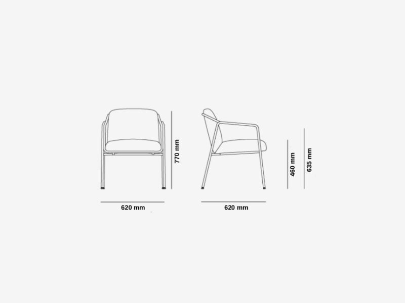 Quincy - Designer Armchair Size img Quincy - Designer Armchair Size img