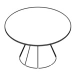 Ø 1400 x H710 mm (4 Persons)