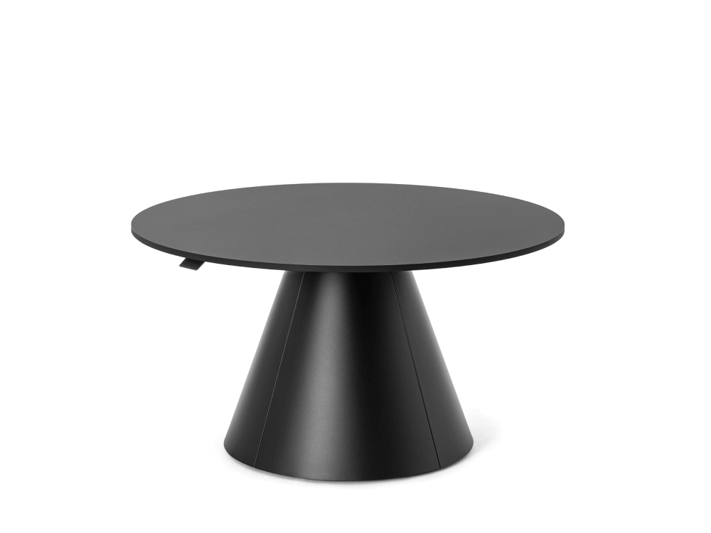 Conevia 2 - Height Adjustment Round Meeting Table with Conical Base 01 img