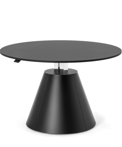 Conevia 2 - Height Adjustment Round Meeting Table with Conical Base