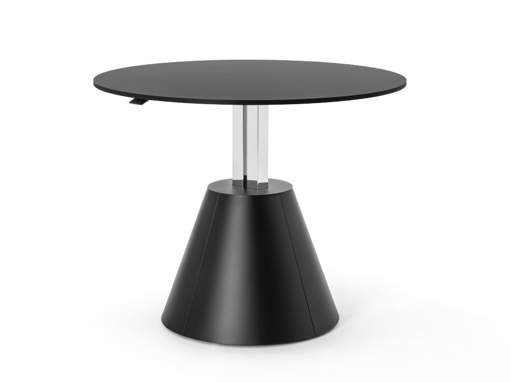 Conevia 2 - Height Adjustment Round Meeting Table with Conical Base 03 img