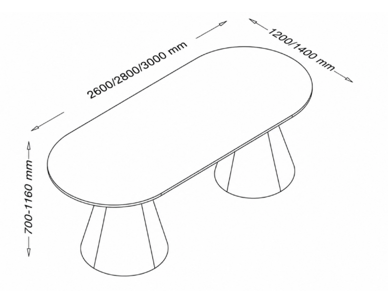 Conevia – D End Shape Meeting Table dimesstion_image Conevia – D End Shape Meeting Table dimesstion_image