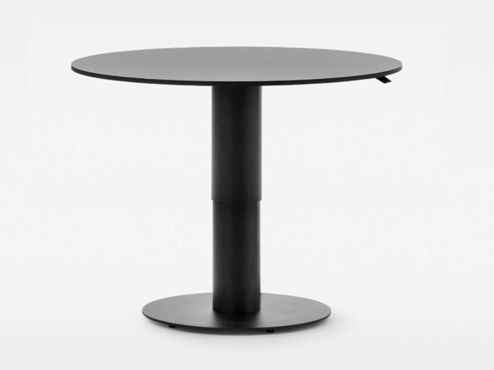 Flora - Round Shape Height Adjustable Meeting Table 02 Img