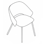 L585 x D575 x H790 mm (with For Leg)
