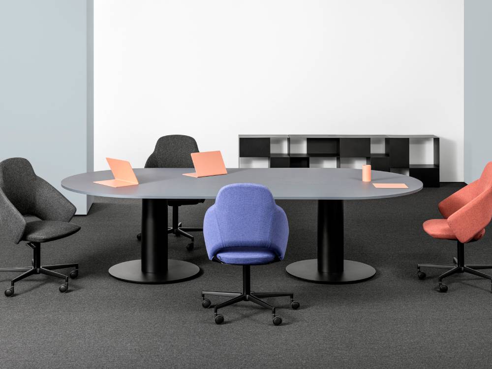 Milly 1- D Ended Shape Height Adjustable Meeting Table 01 Img