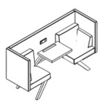 Workpod with Side and Back Panel