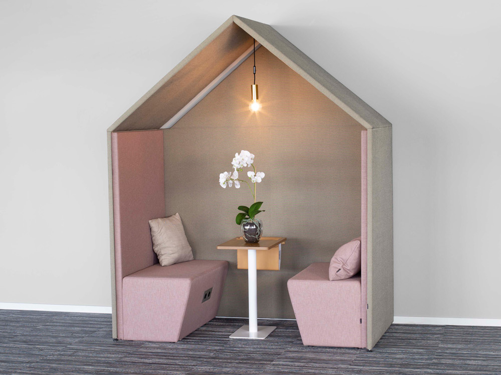 Heriberto – Sound Absorbing Luxury Work Pod with Cable Channel Main img