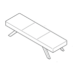 L2000 x D600 x H470 (Without Back)