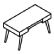 Office desks icon representing modern executive desks, workstations, and commercial office furniture.