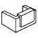 Reception desk icon representing modern reception furniture for commercial offices.