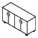 Office storage icon representing cabinets, credenzas, and workplace storage furniture.