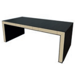 Desk without Modesty Panel (Lacquered Finish)