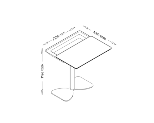 Flixa - Classic Sliding Top Desk Dimesstion_image