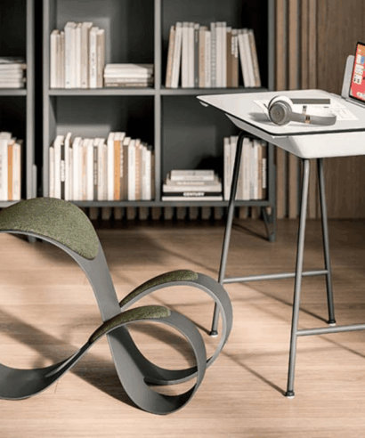Flixa - White Classic Sliding Top Desk