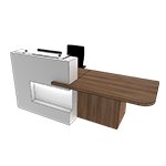 L2400 x D820 x H1150 mm (Left Side, DDA Access)(When Seated)