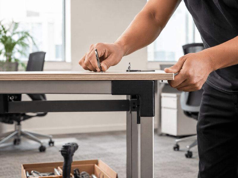 Professional office furniture installation and office furniture assembly completed by experienced commercial installers.